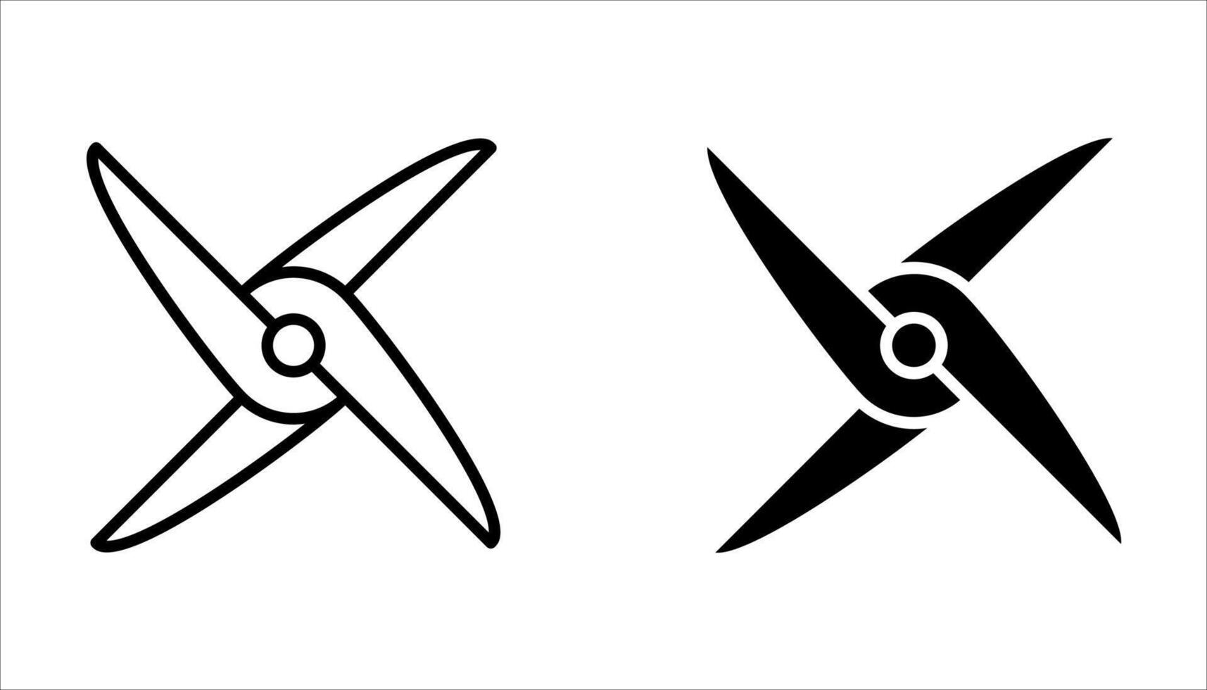 fan icon set on white. background vector
