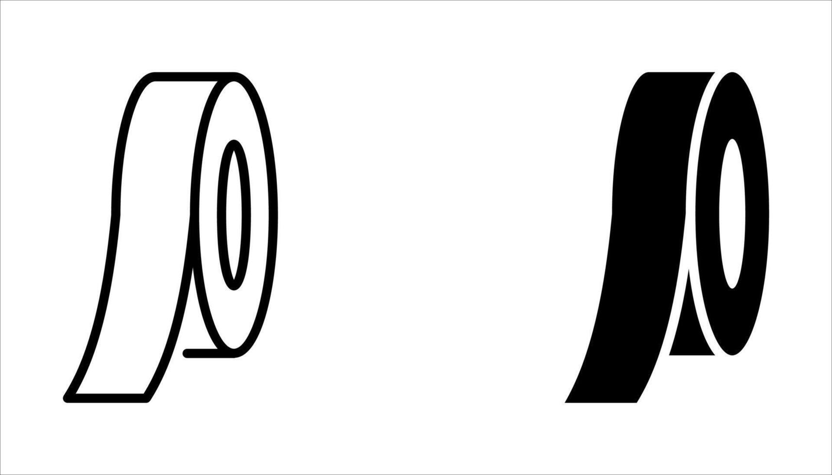 sticky tape icon on white. background vector