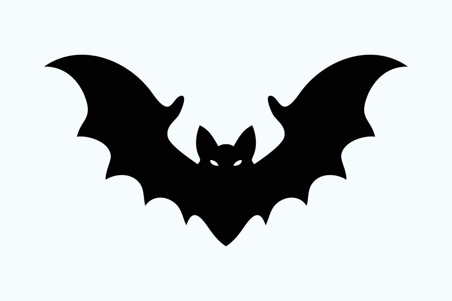 Minimalist Black White Illustration of Five Bats in Flight vector