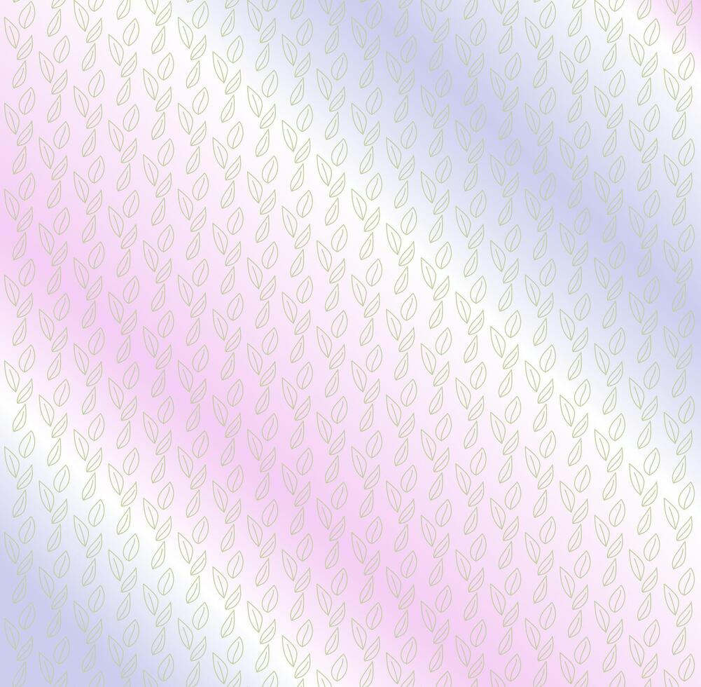 Abstract geometric seamless pattern with leaves. vector