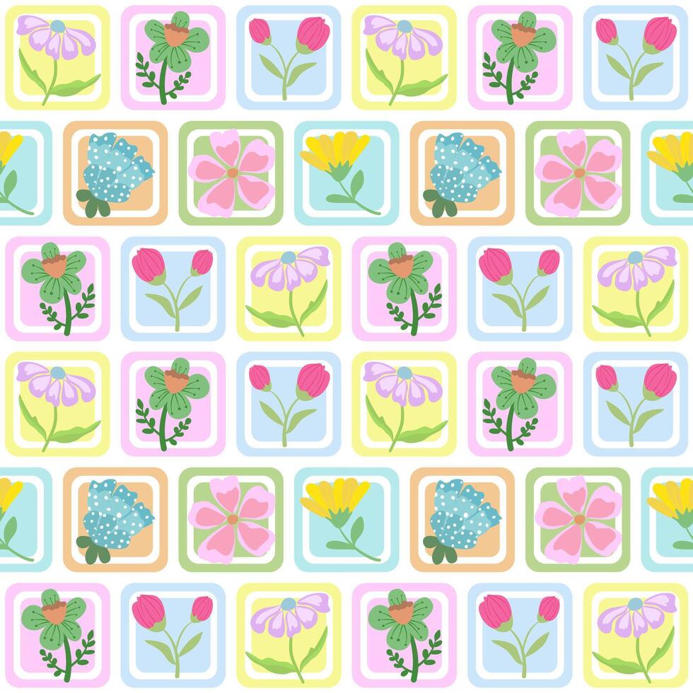 We draw by hand as a continuous pattern. It can be used as a background or a beautiful fabric pattern. vector