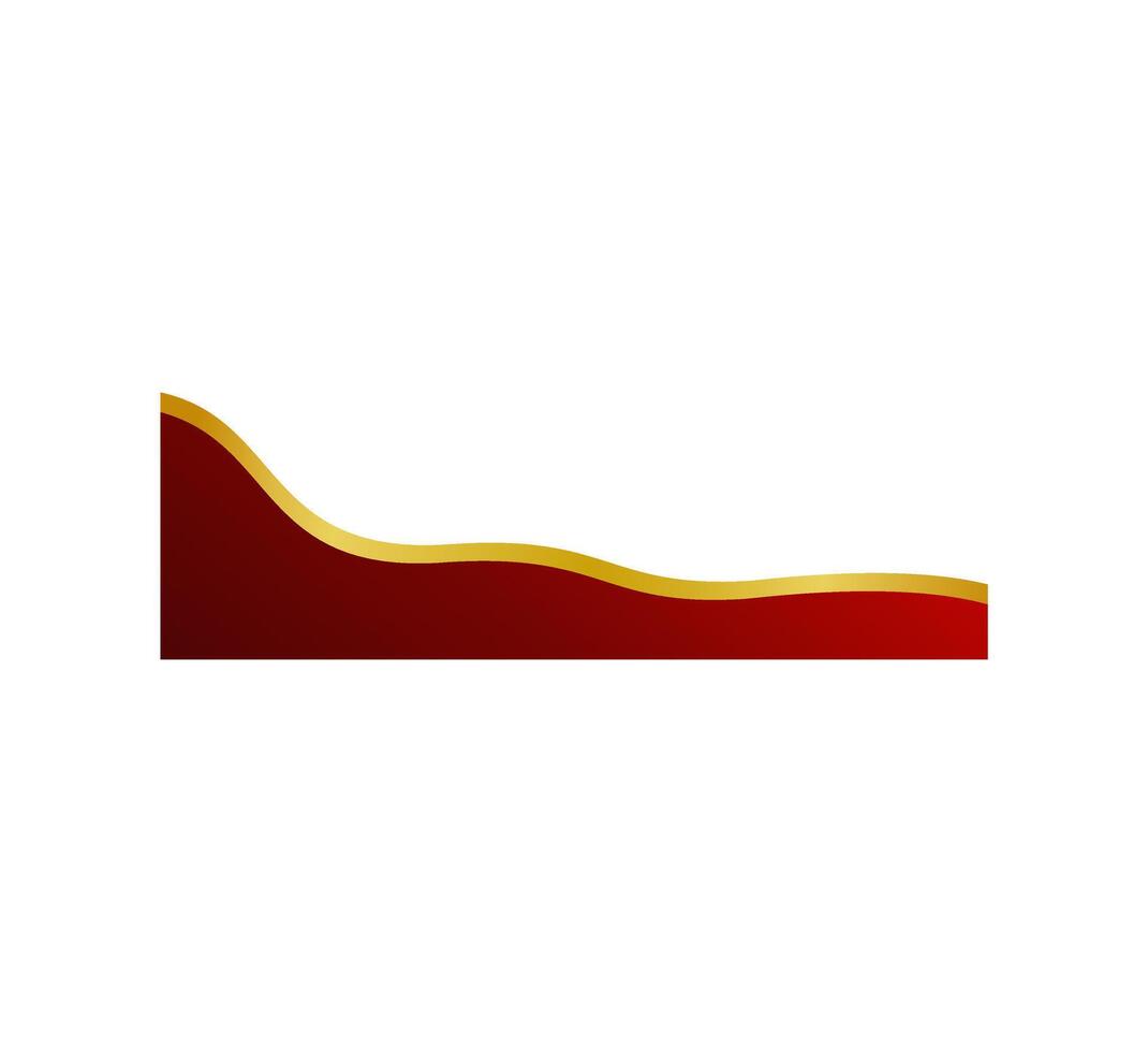 Elegant Red Gold Certificate Border vector