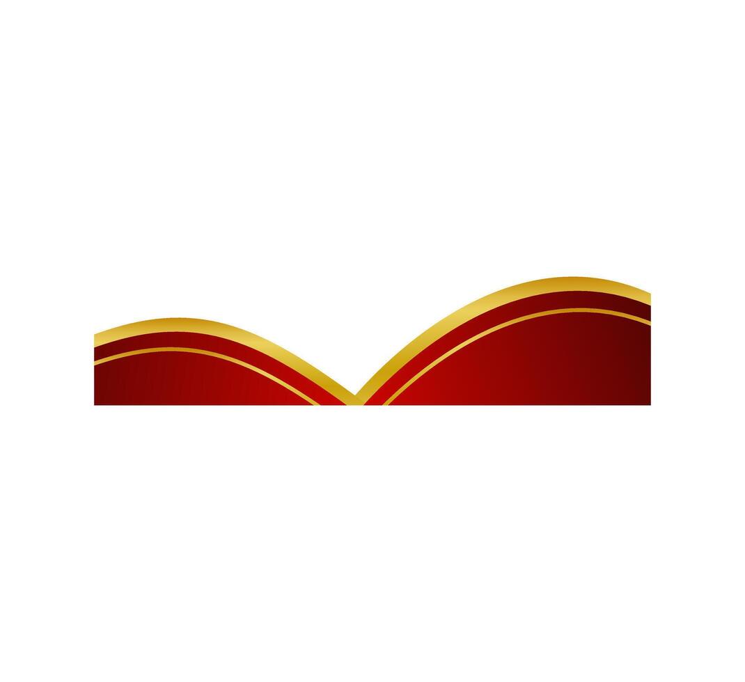 Elegant Red Gold Certificate Frame vector