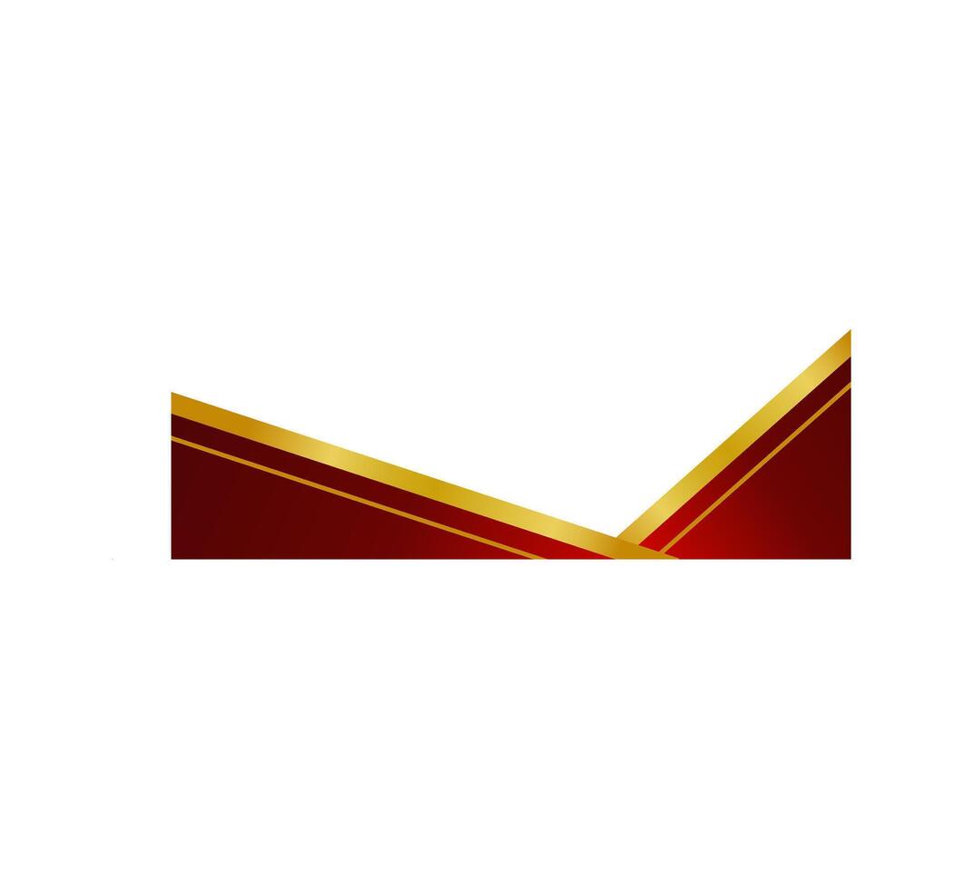 Classic Red Gold Border Certificate vector