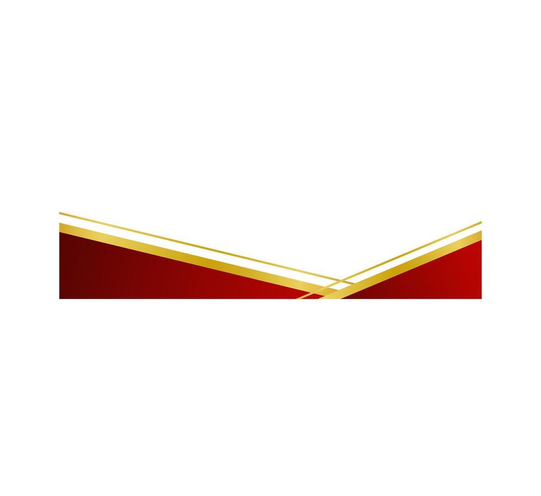 Vintage Gold Red Border Certificate vector