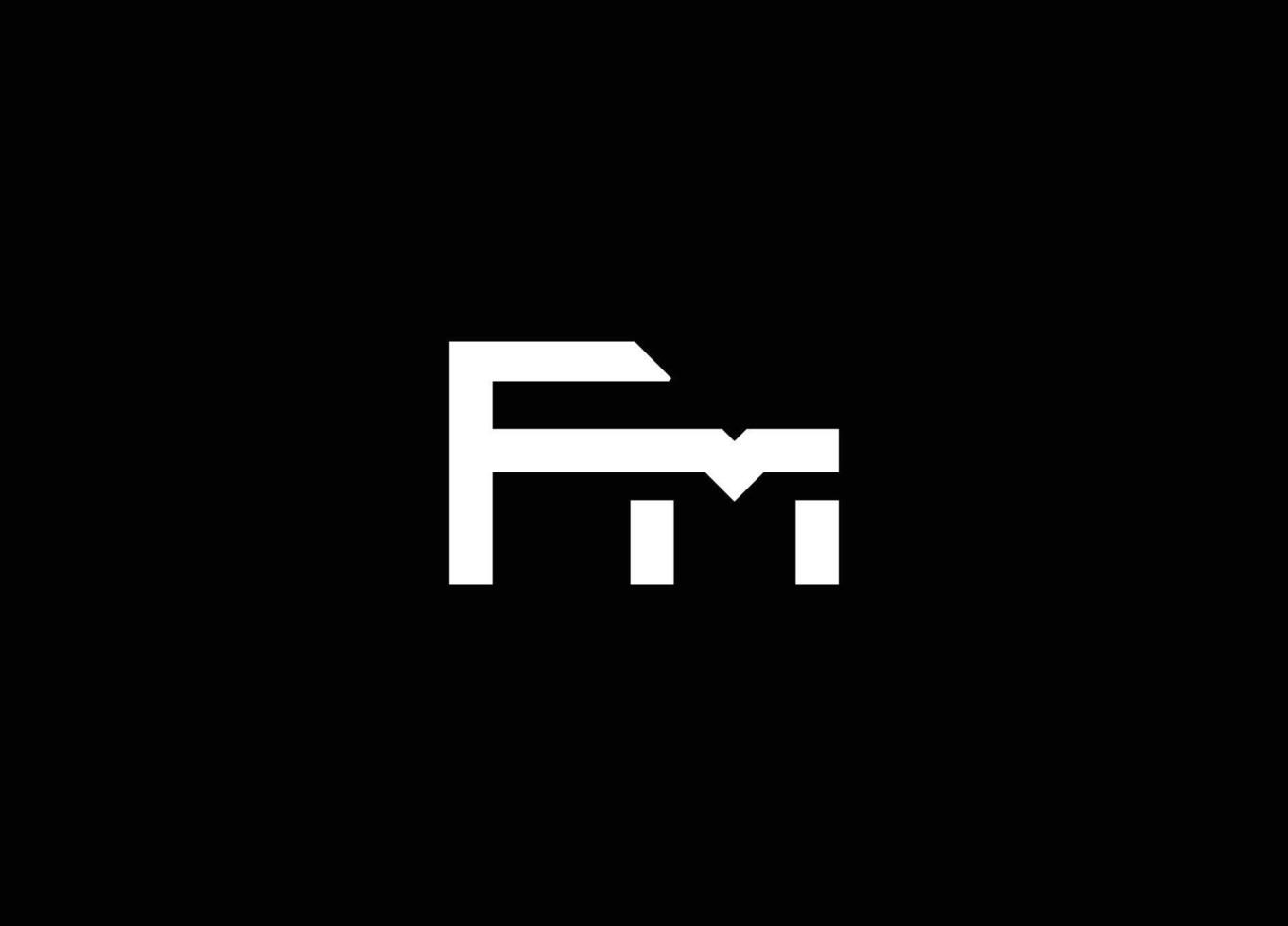 FM, MF, Letters Logo Monogram. Letter FM logo . letters mf or fm logo icon design design template. FM, MF letter logo design template elements. Modern abstract digital alphabet FM Logo vector