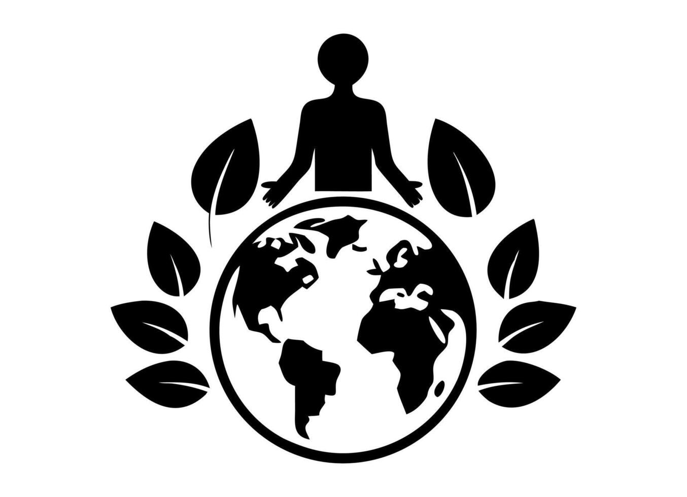 This vibrant logo depicts interconnectedness and growth. vector