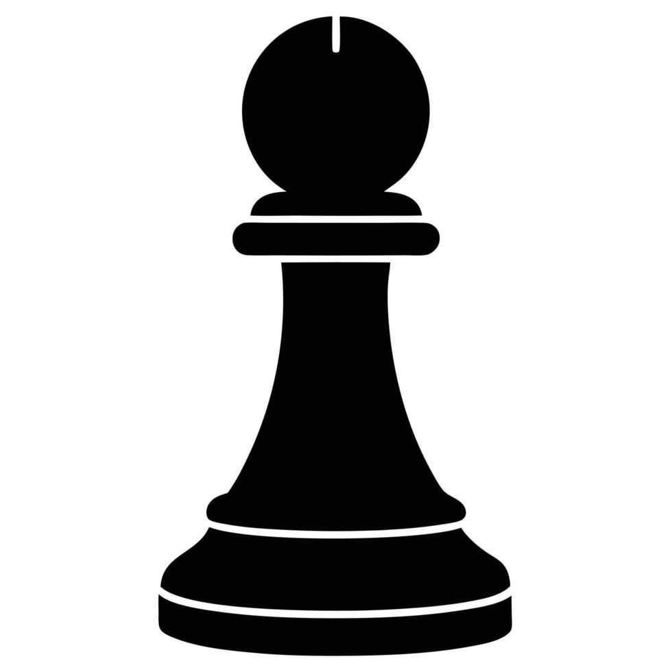 Pawn Piece Silhouette vector