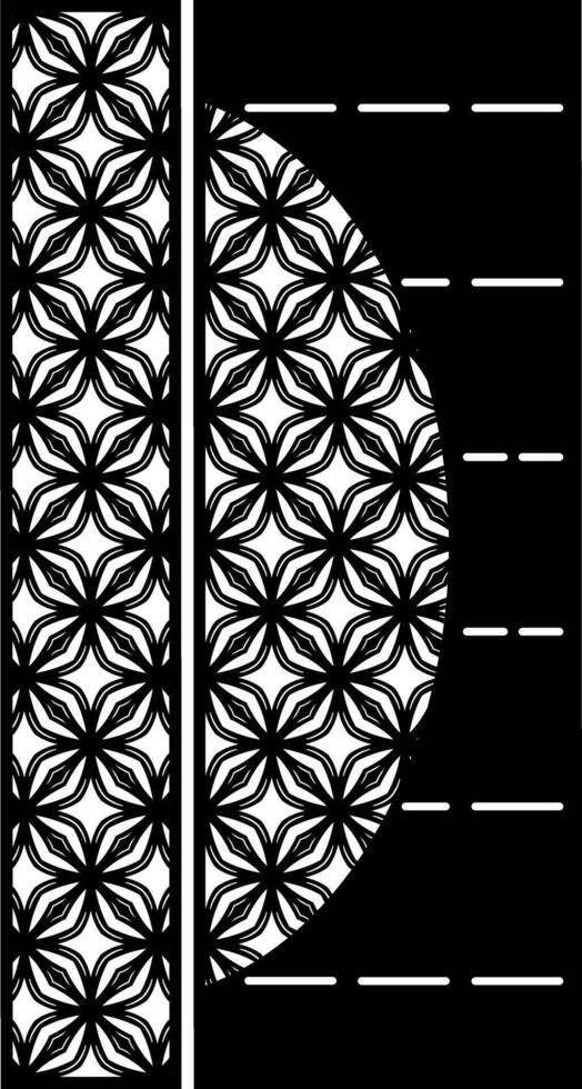 Geometric Floral Pattern Design vector