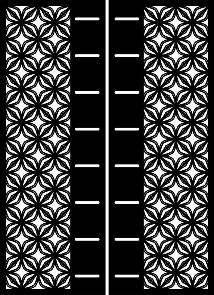 Geometric Pattern with Floral Design vector