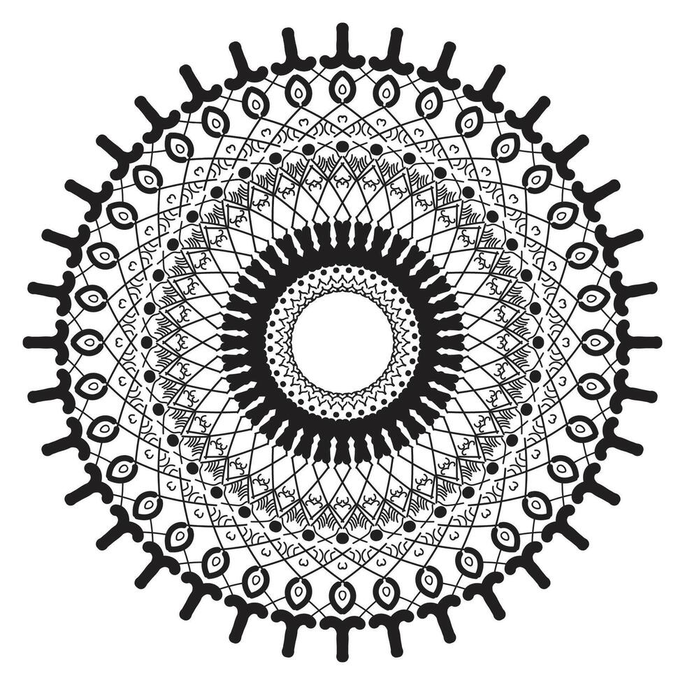 Luxury mandala white background vector