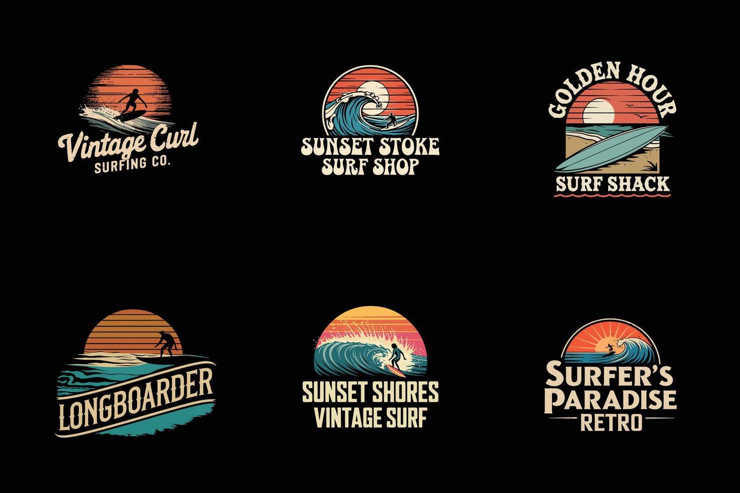 Ride the Waves in Style vector