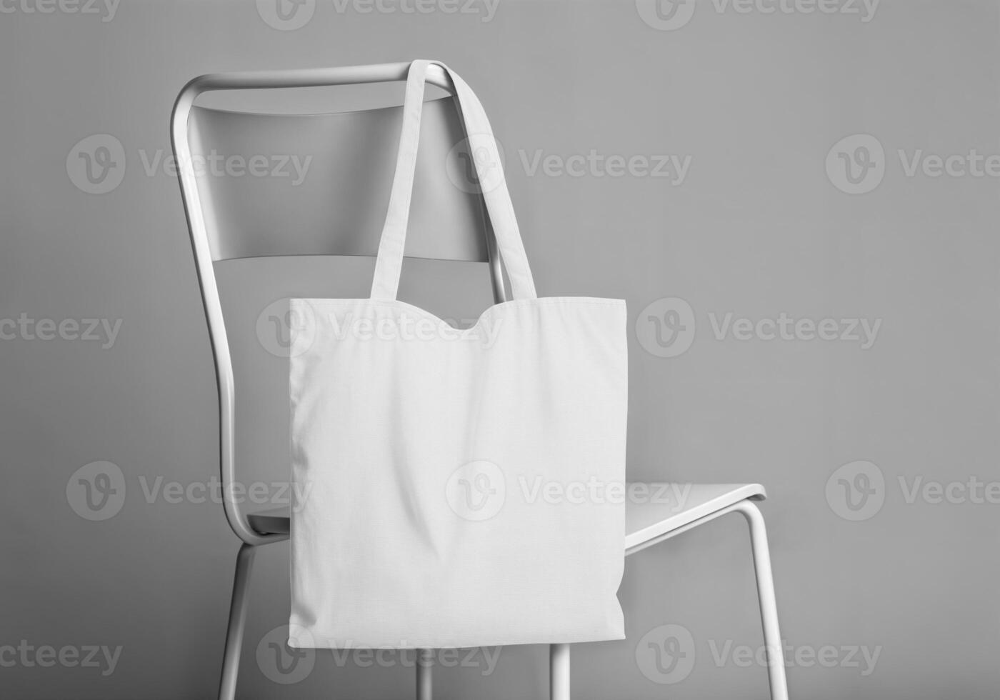 Tote Bag Hanging on a Chair photo