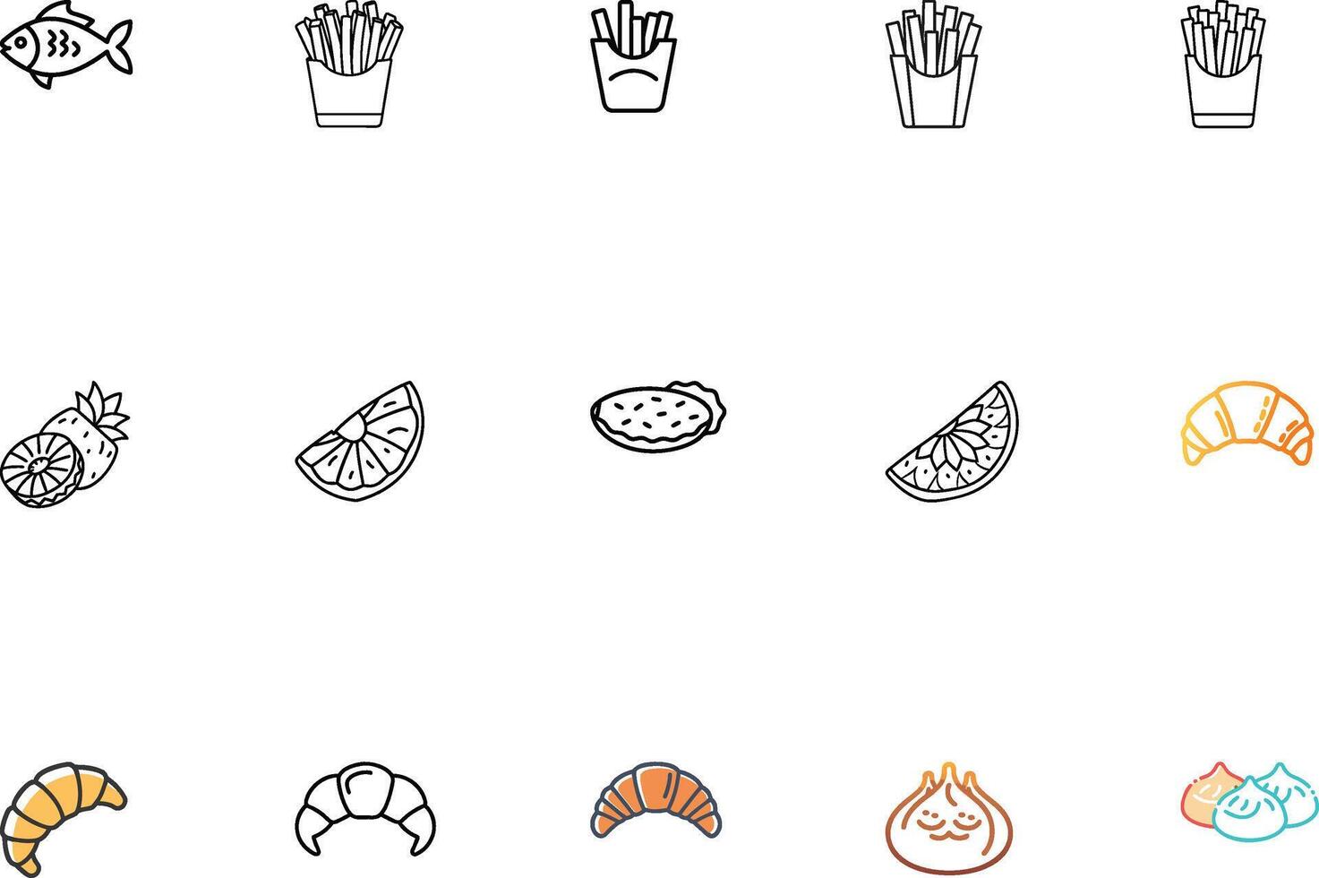 Tasty Symbols for Culinary Design vector