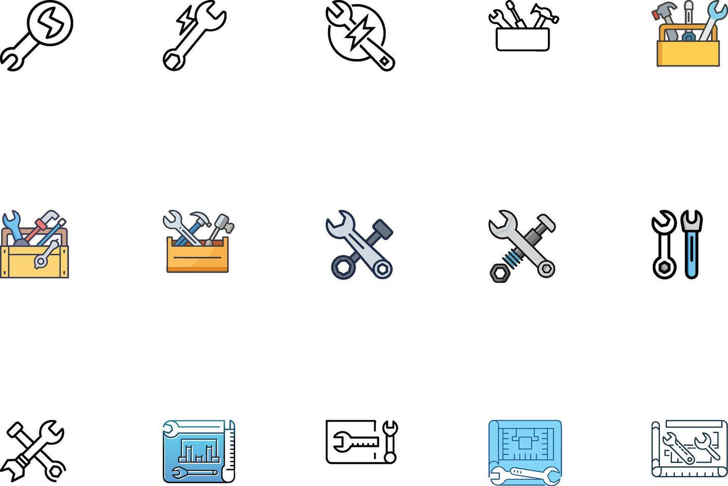 Workshop Bundle Icon Insights and Analysis vector