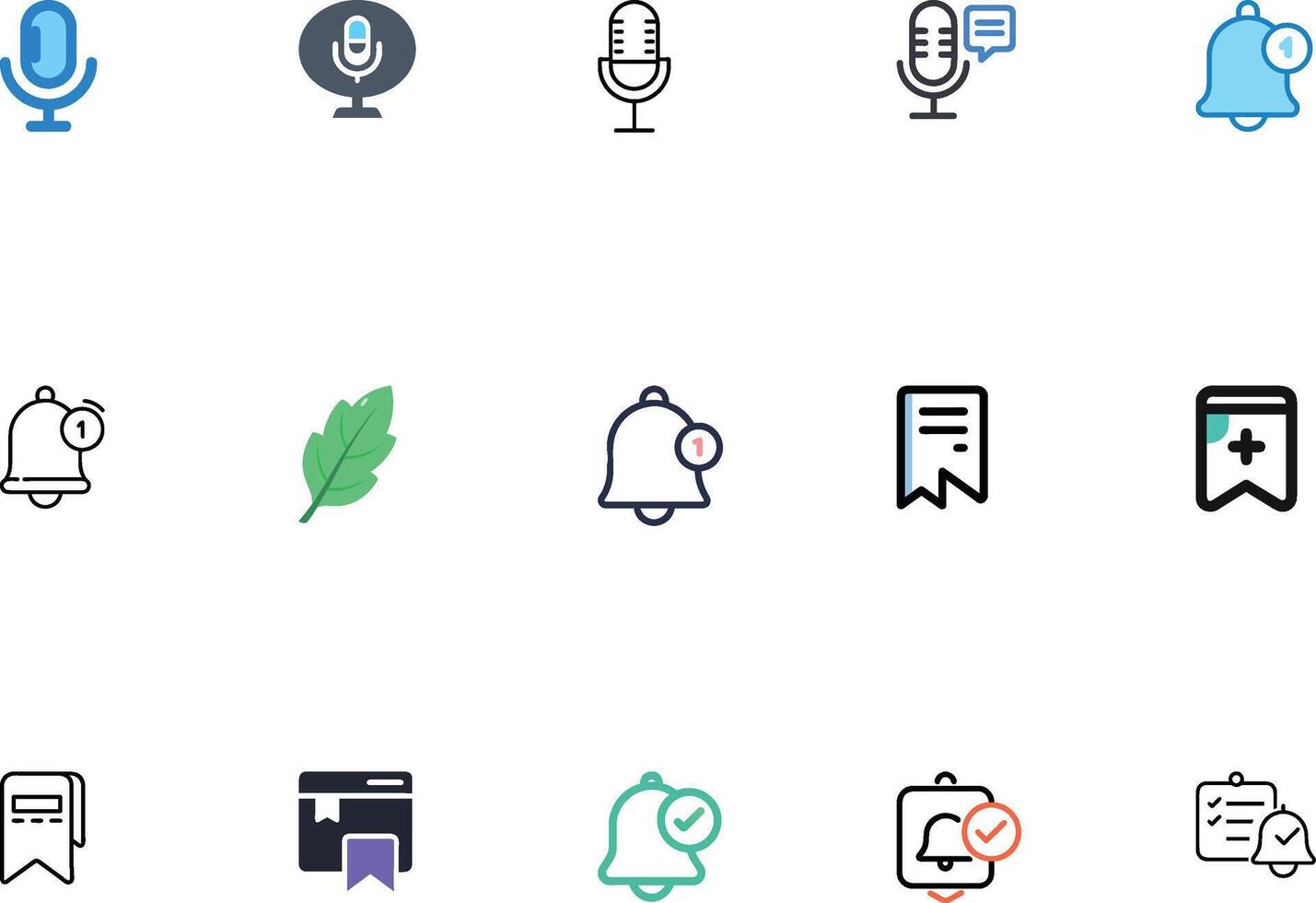 Social Media Icons Bundle Set vector