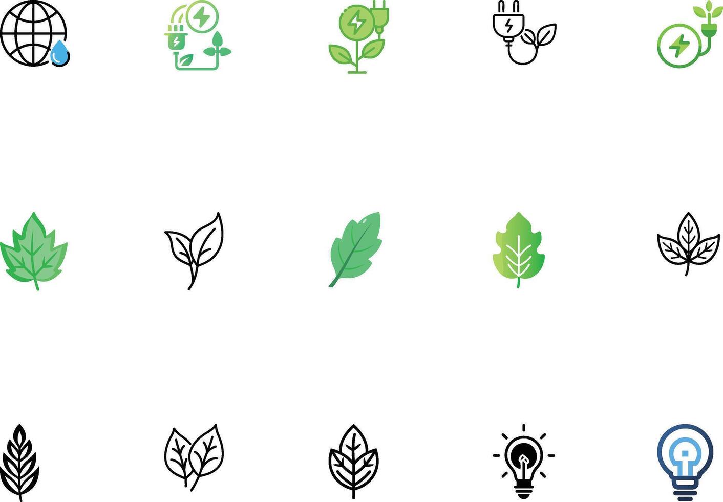 Energy Dynamic Icons Exclusive Bundle vector