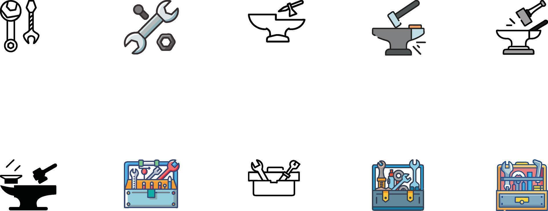 Complete Guide to Workshop Bundle Icon Analysis vector