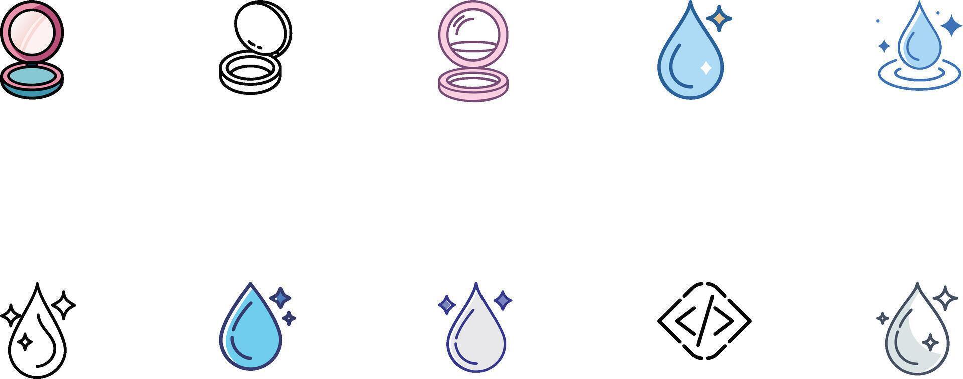 Exclusive Bundle Beauty Style Icons vector