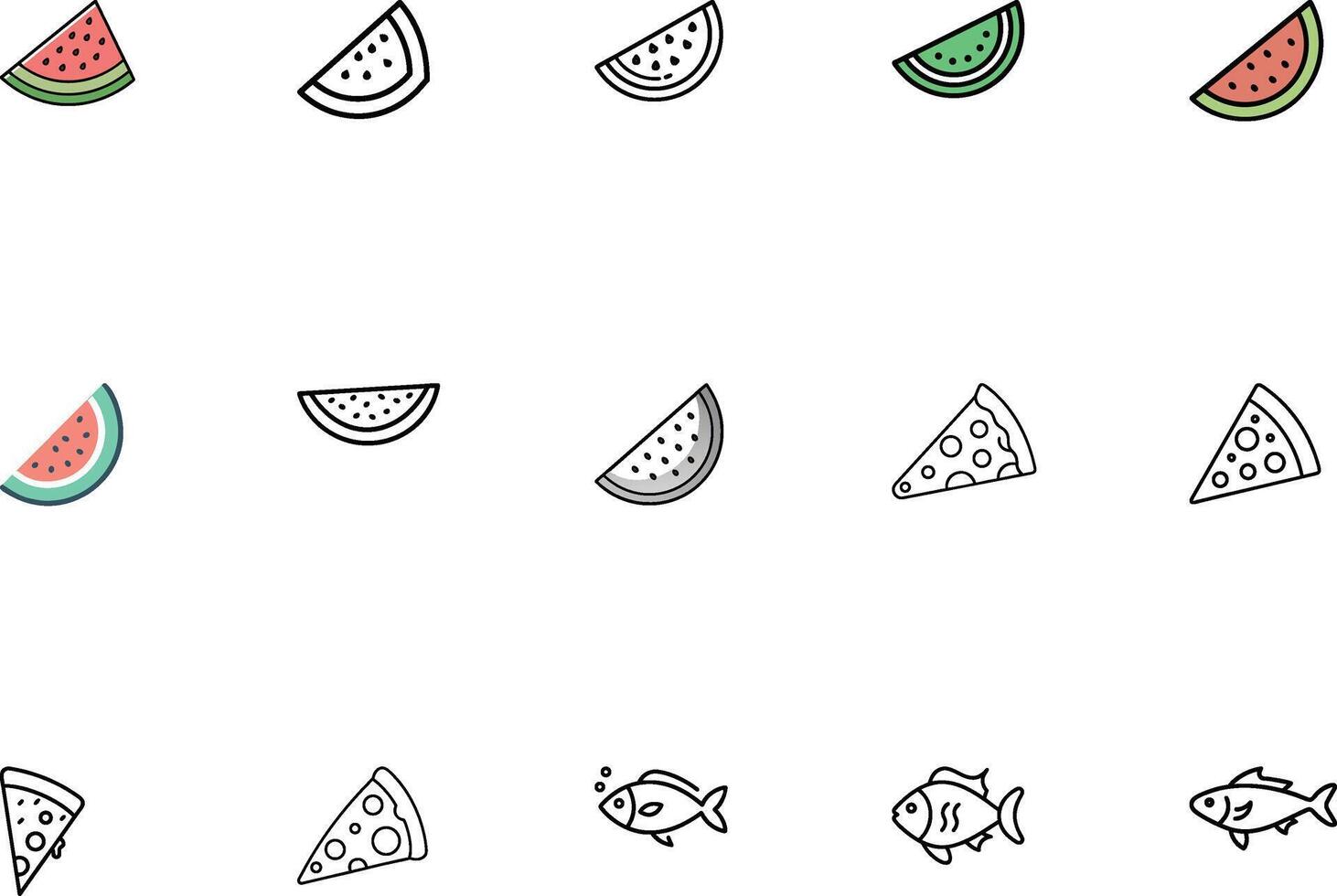 Food Symbols for Design and Branding vector