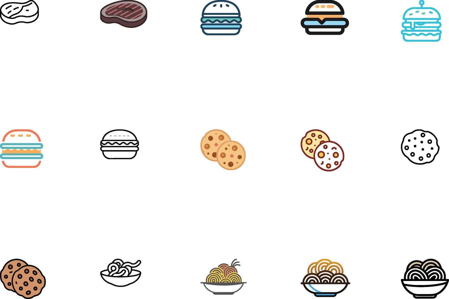 Culinary Branding Icons Collection vector
