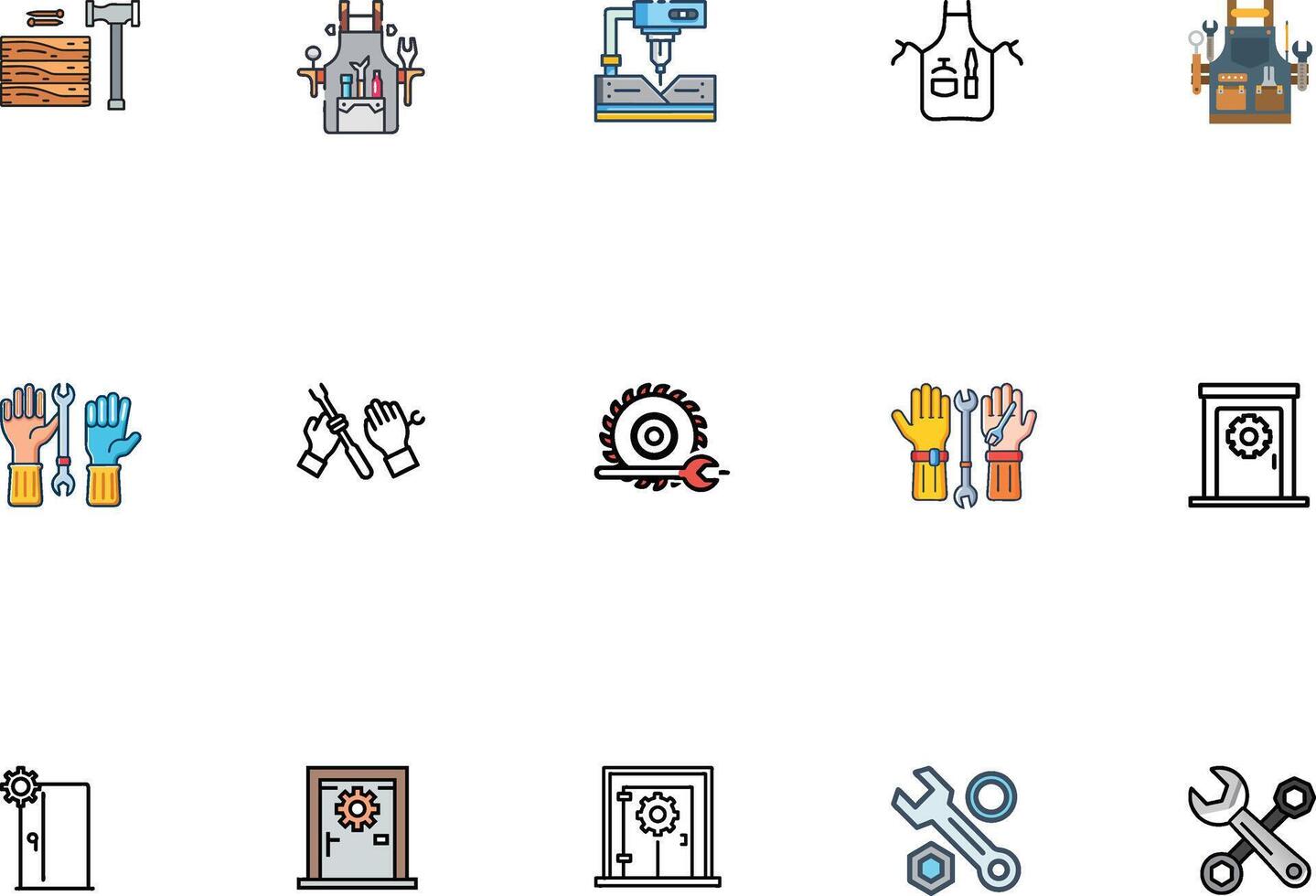Detailed Icon Analysis for Workshop Bundle vector