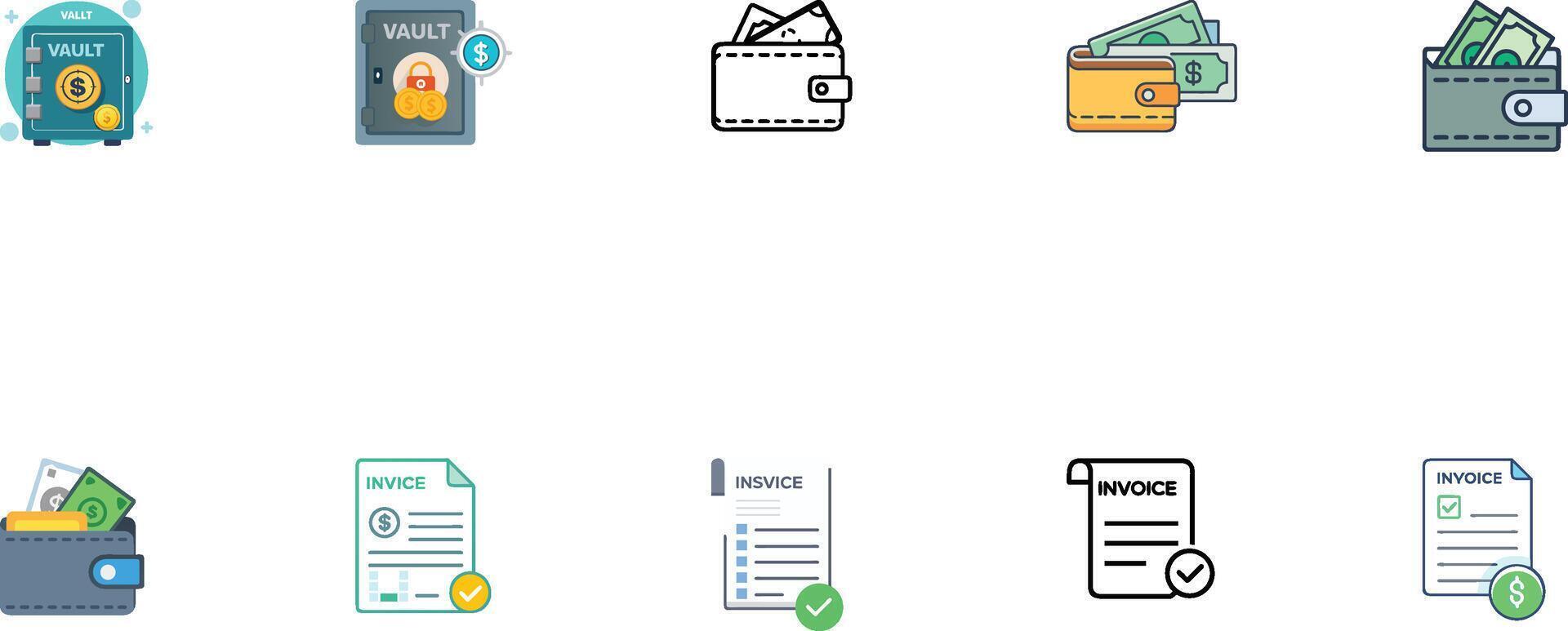 Business and Finance Icon Set for Professionals vector