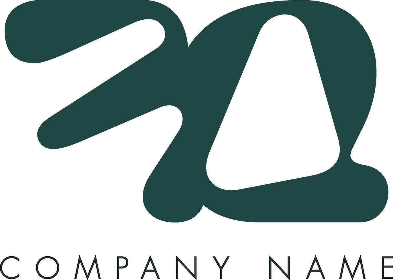 Creative Abstract Initial Letter FD Logo Design vector