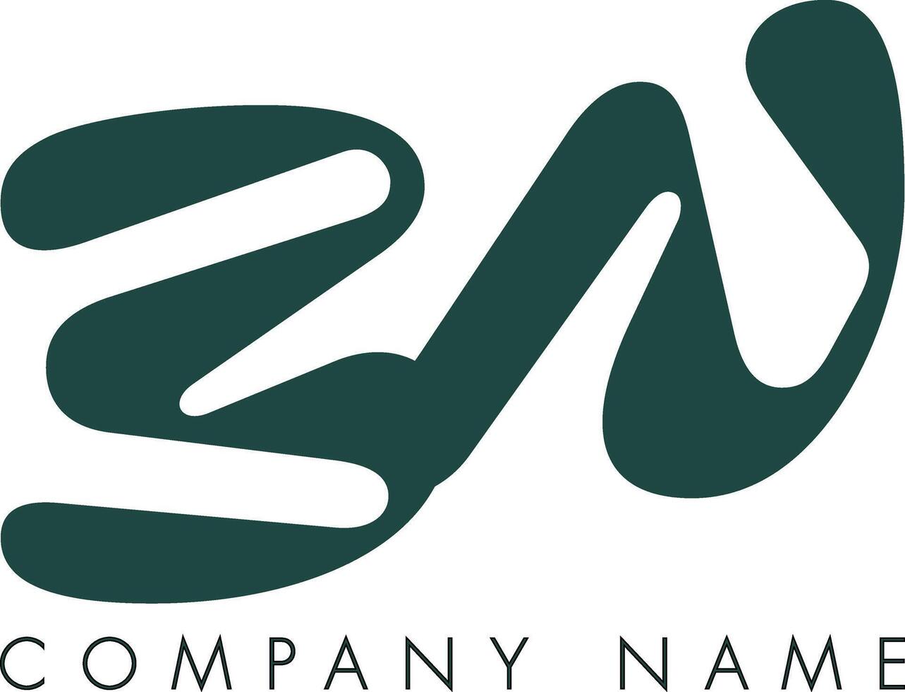 Creative Abstract Initial Letter EW Logo Design vector