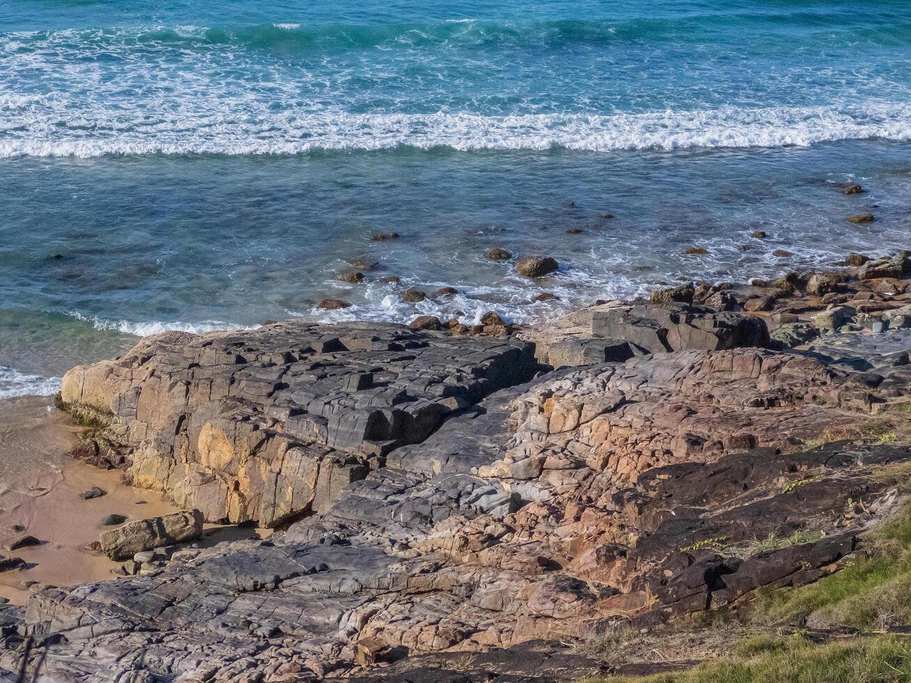 beach and rocks photo
