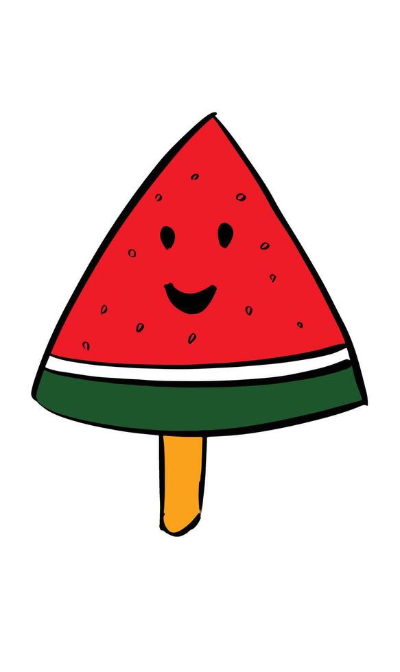 watermelon red character cartoon icon fruit summer season beautiful pretty object pretty watermelon fresh eating healthy food sweet tasty seed snack diet dessert vegetarian vegan watermelon summer vector