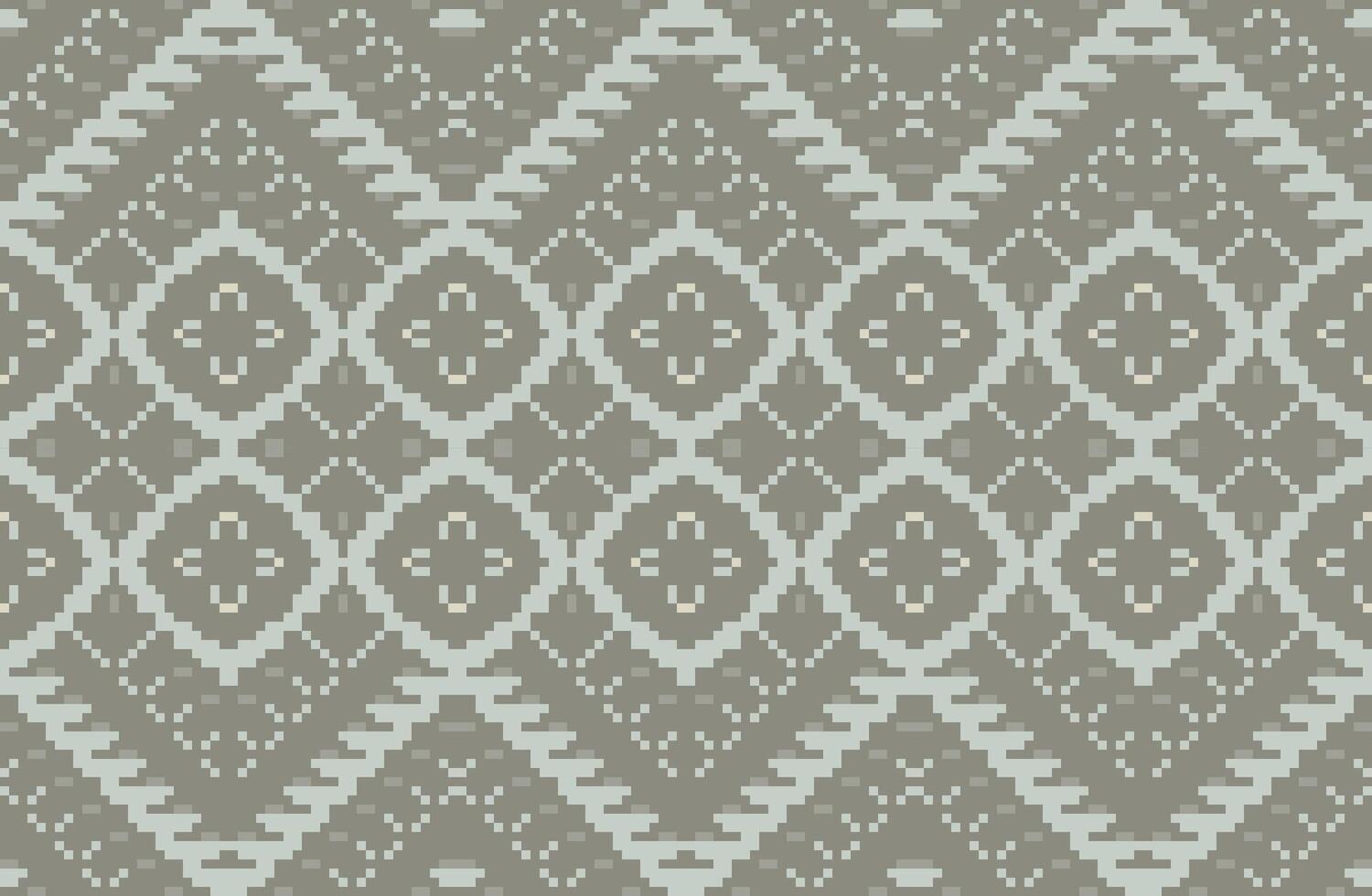 Scandinavian Ikat Seamless Patternfolk Embroidery, Aztec Geometric Ornament Print. Design for Carpet, Wallpaper, Clothing, Wrapping, Fabric vector