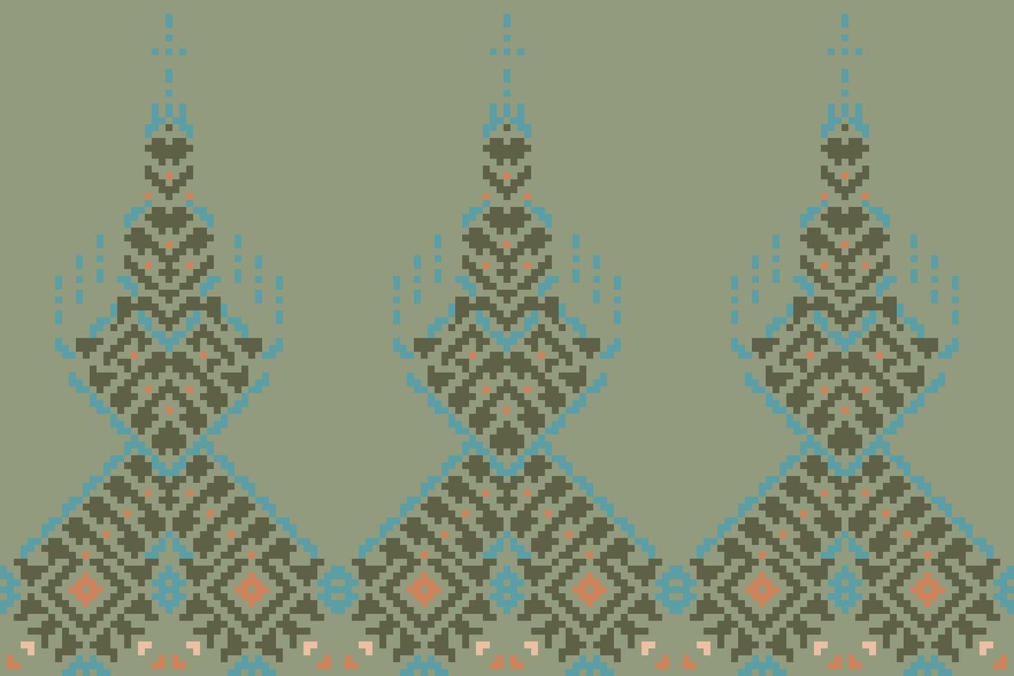 Classic Colorful Abstract Geometric Patternfolk Embroidery, Aztec Geometric Ornament Print. Design for Carpet, Wallpaper, Clothing, Wrapping, Fabric vector