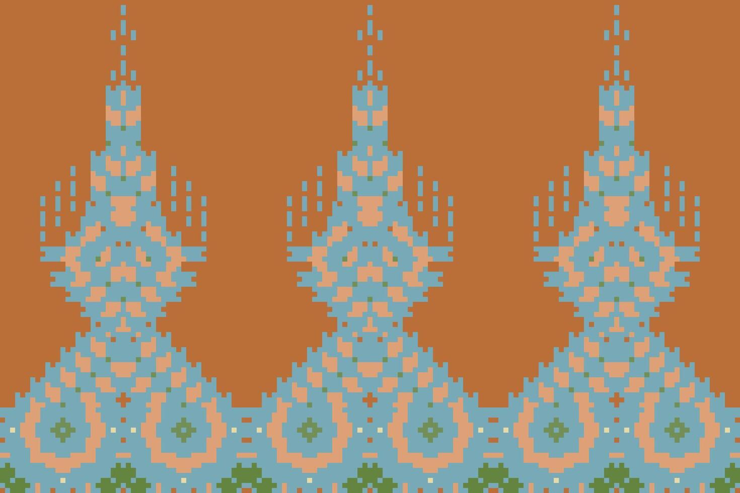 Squares Geometric Abstract Patternfolk Embroidery, Aztec Geometric Ornament Print. Design for Carpet, Wallpaper, Clothing, Wrapping, Fabric vector