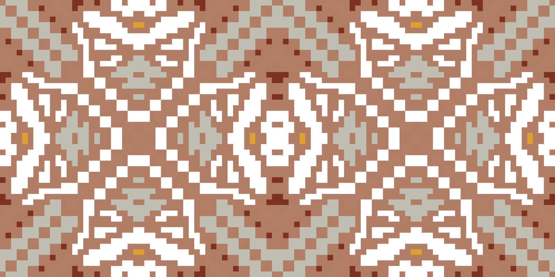 Pillow Abstract Seamless Geometric Patternfolk Embroidery, Aztec Geometric Ornament Print. Design for Carpet, Wallpaper, Clothing, Wrapping, Fabric vector