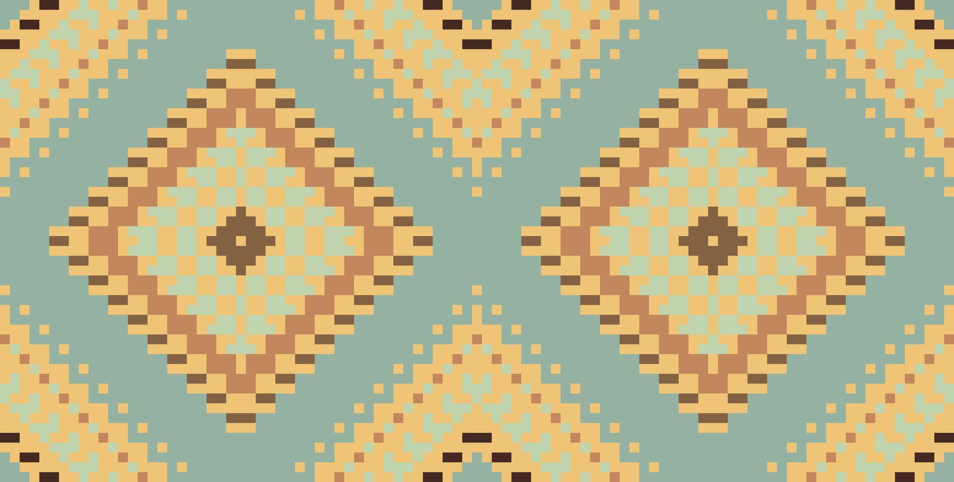 Classic Ethnic Filipino Patternfolk Embroidery, Aztec Geometric Ornament Print. Design for Carpet, Wallpaper, Clothing, Wrapping, Fabric vector
