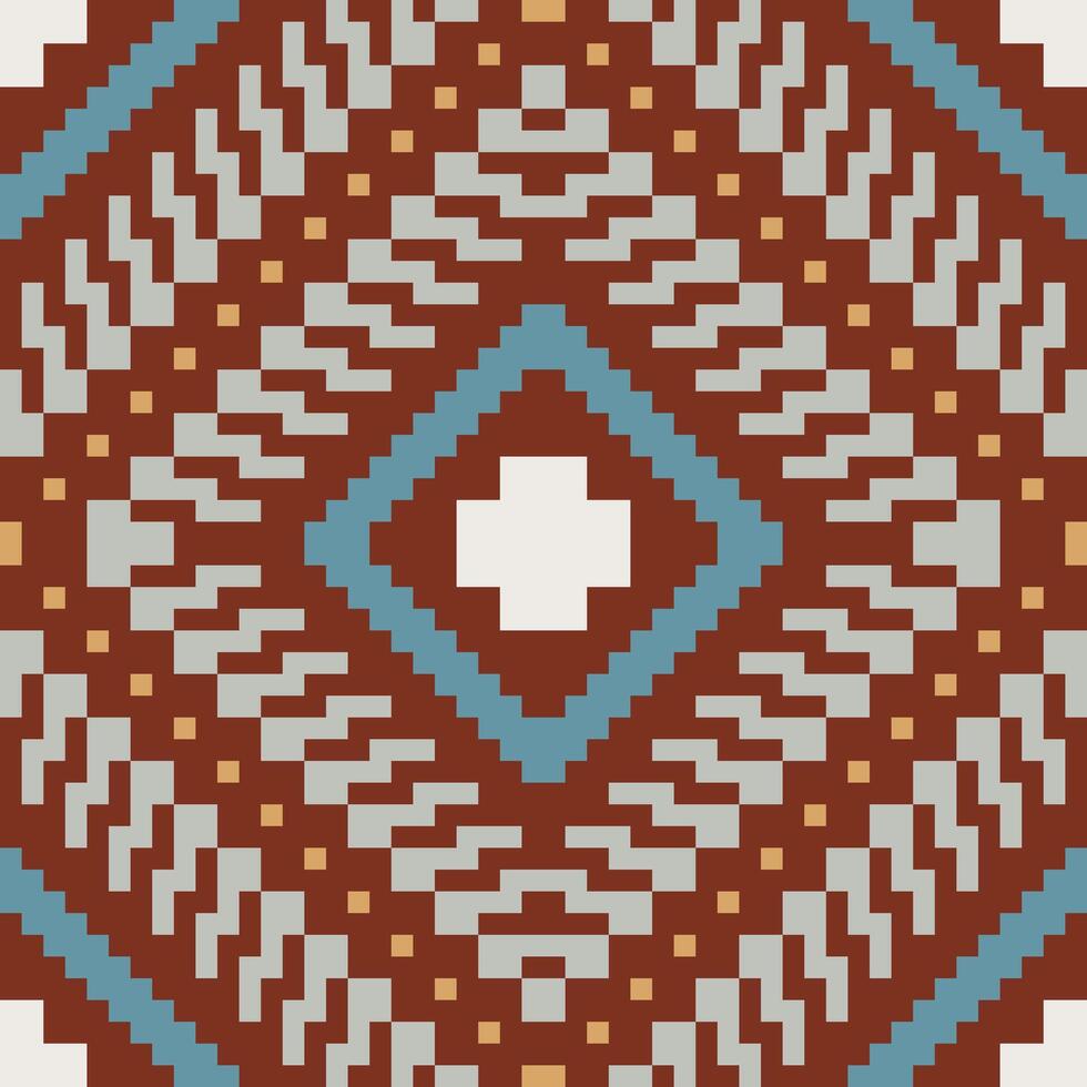 Russian Ethnic Design Patternfolk Embroidery, Aztec Geometric Ornament Print. Design for Carpet, Wallpaper, Clothing, Wrapping, Fabric vector