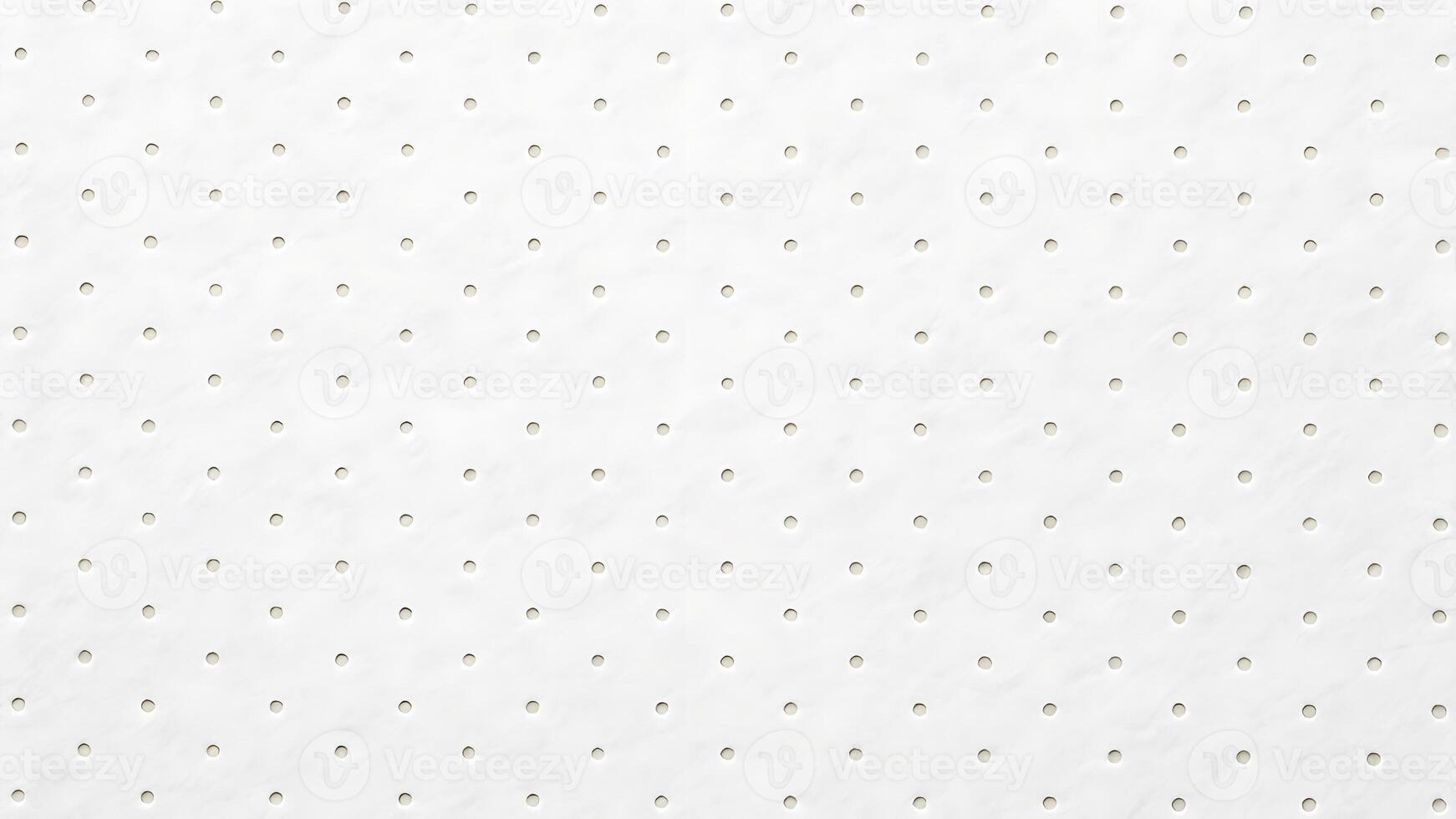 Abstract white perforated texture background for business presentations photo