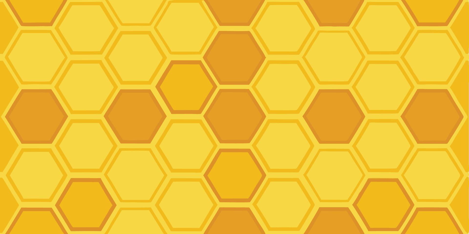 honeycomb pattern, hexagonal grid, golden yellow tones, geometric design, beehive texture, abstract background, symmetrical layout vector