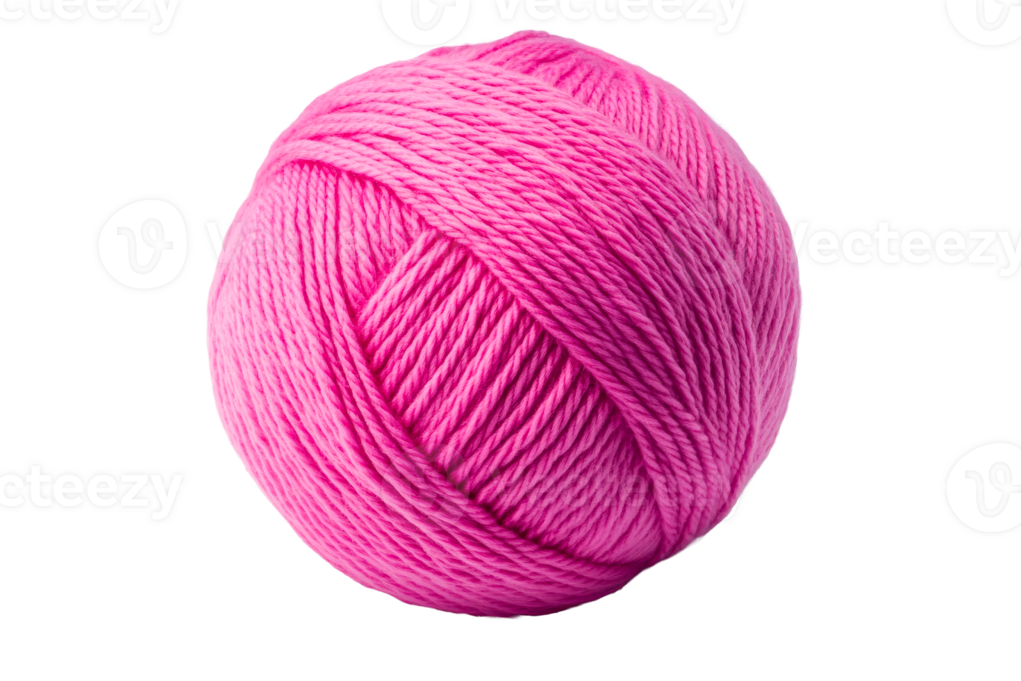 Bright pink yarn ball suitable for crafts and knitting projects png