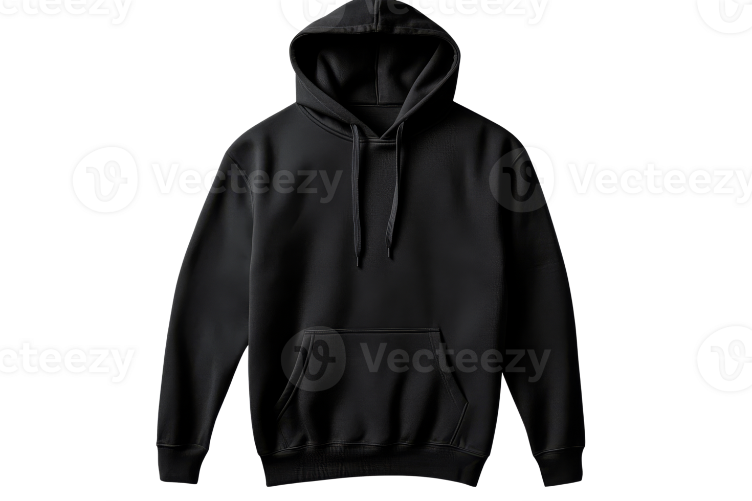 Stylish black hoodie with a modern design and comfortable fit png