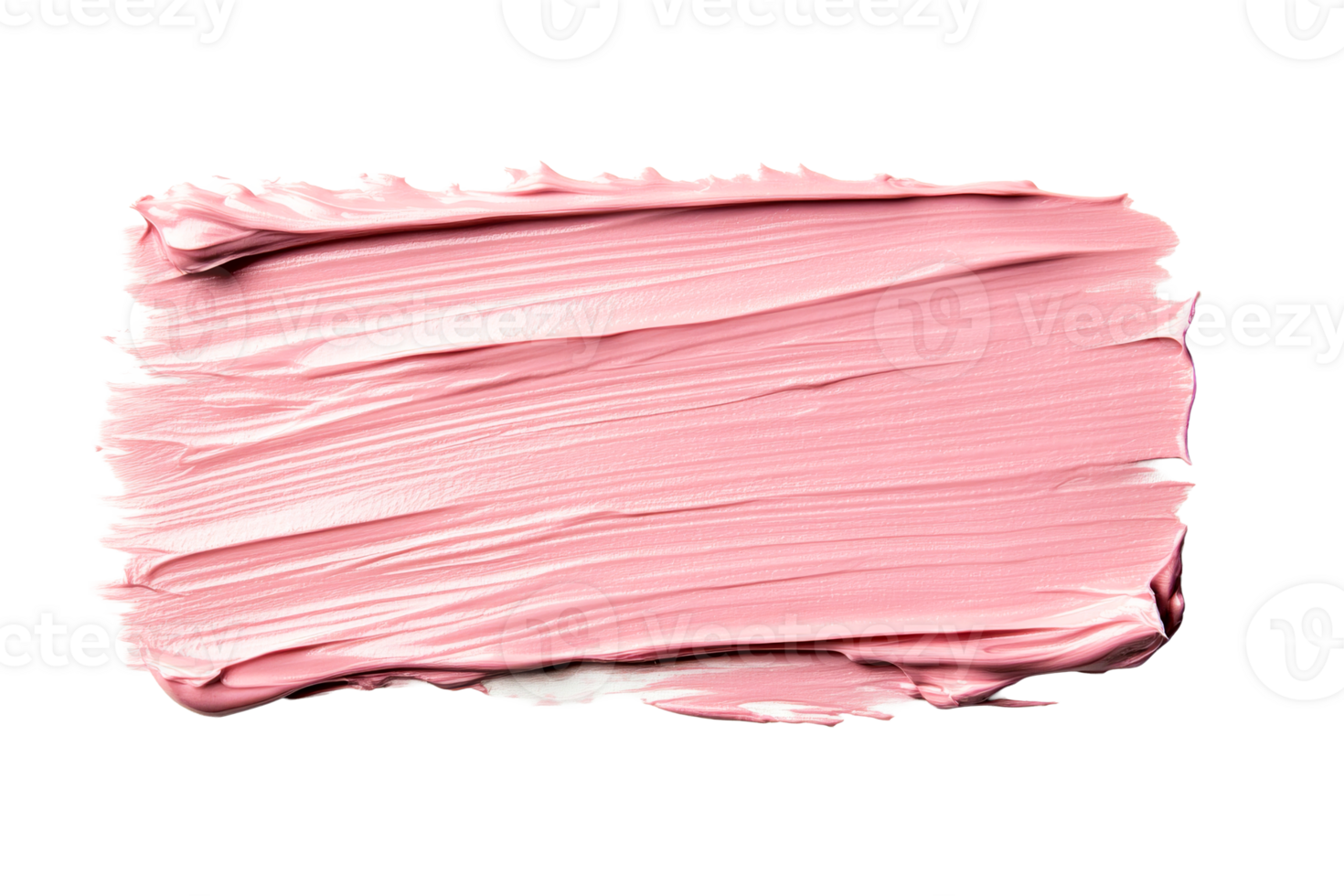 Soft pink paint texture on transparent background for design work png