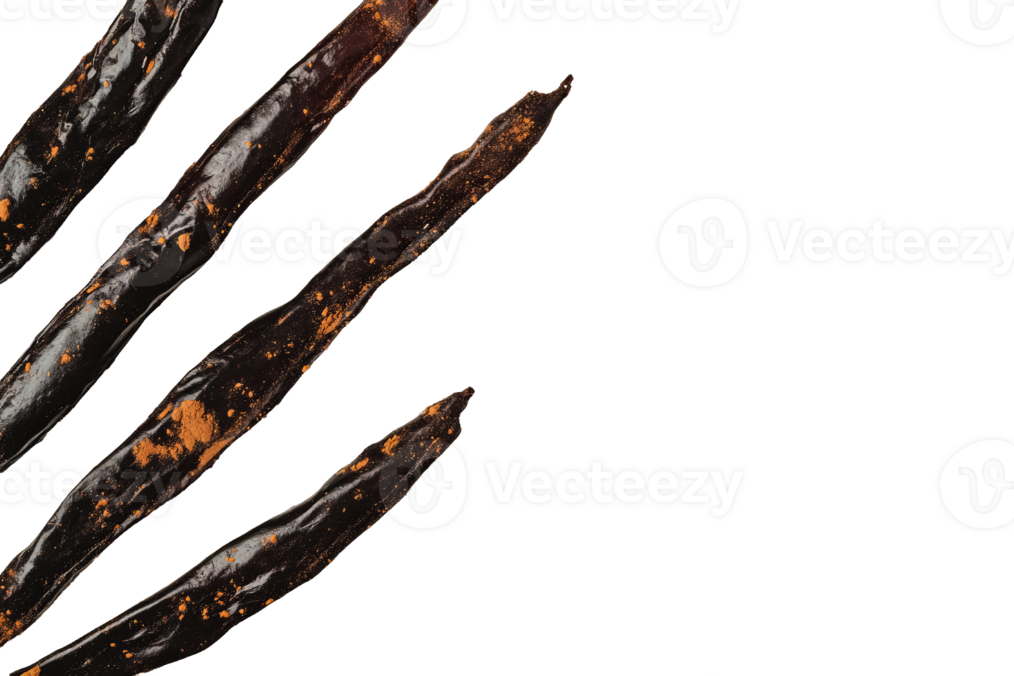 Dark chocolate covered pretzel sticks on a transparent background png