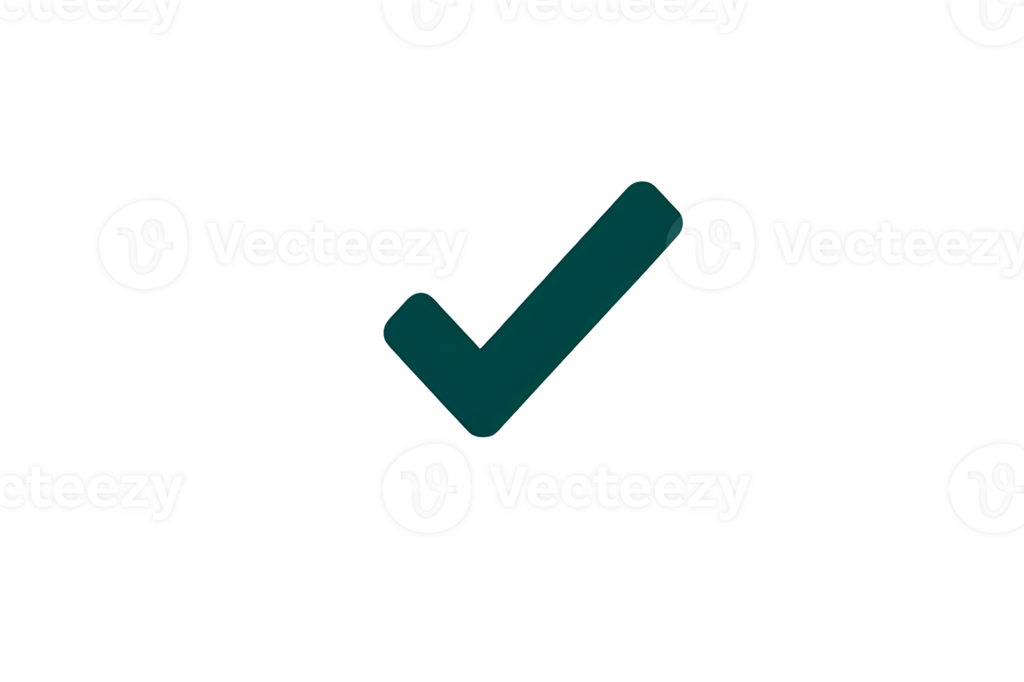 Checkmark symbol on a transparent background for design usage png