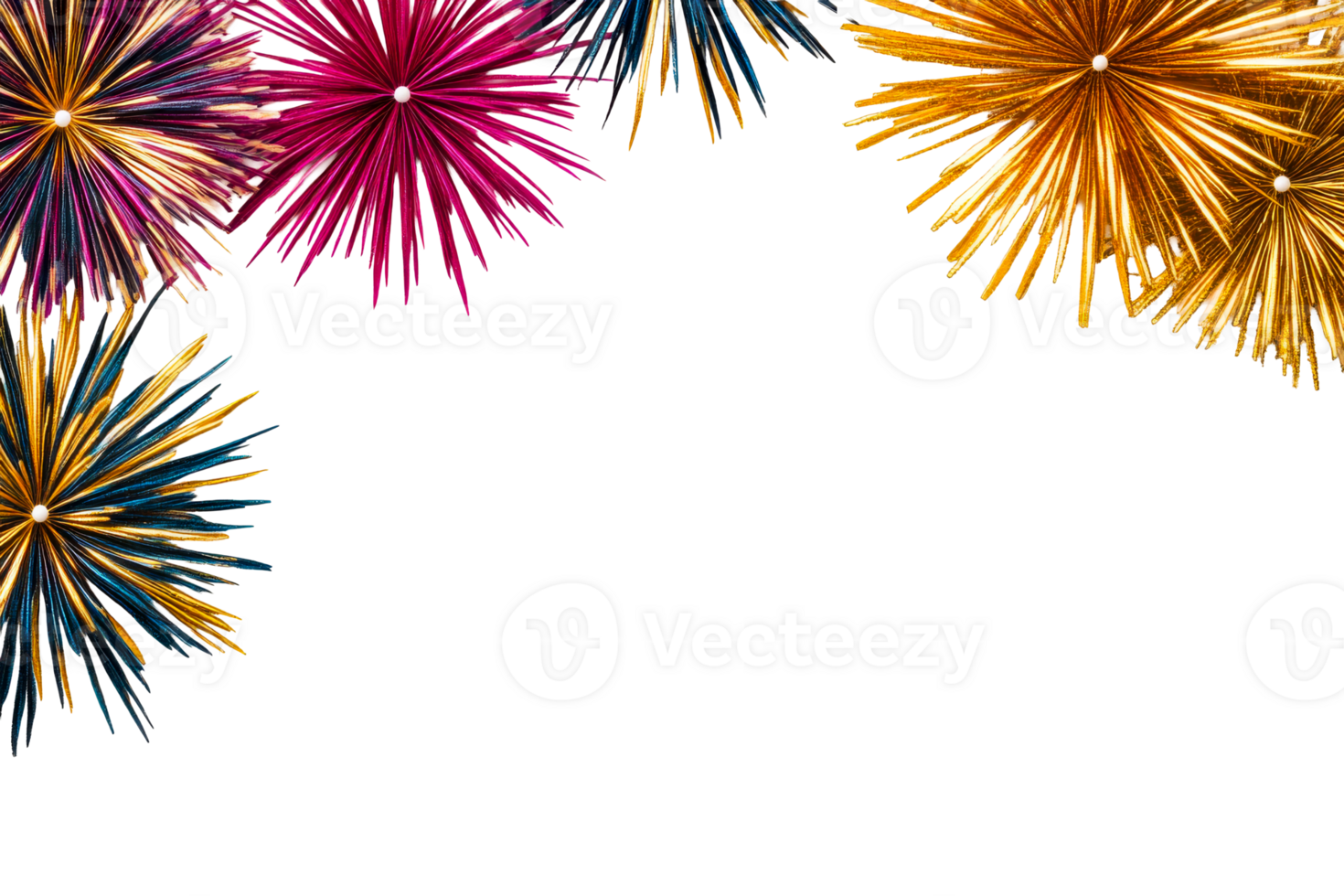 Colorful decorative stars for festive celebrations and events png