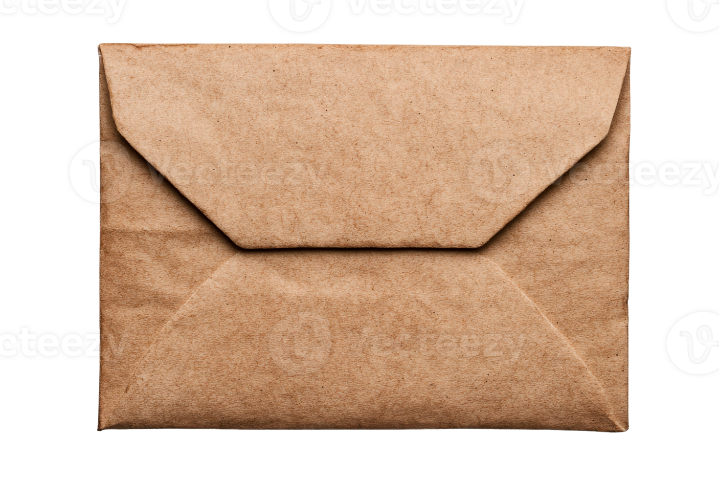 Simple brown envelope on transparent background for mailing needs png