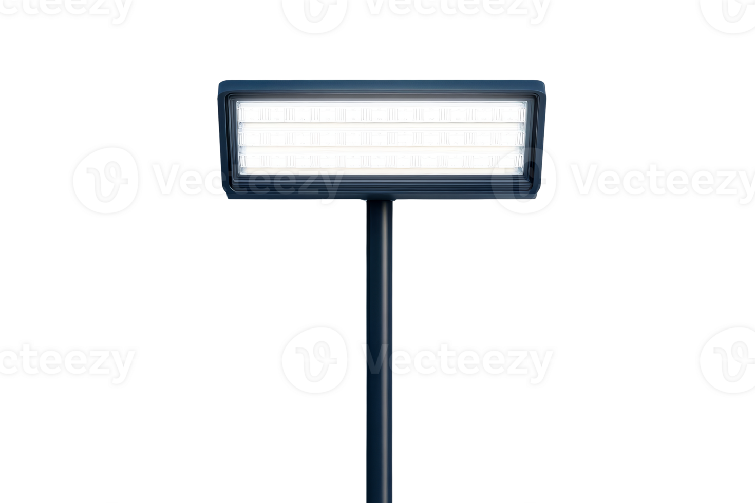 Outdoor LED floodlight with a sleek design and transparent background png