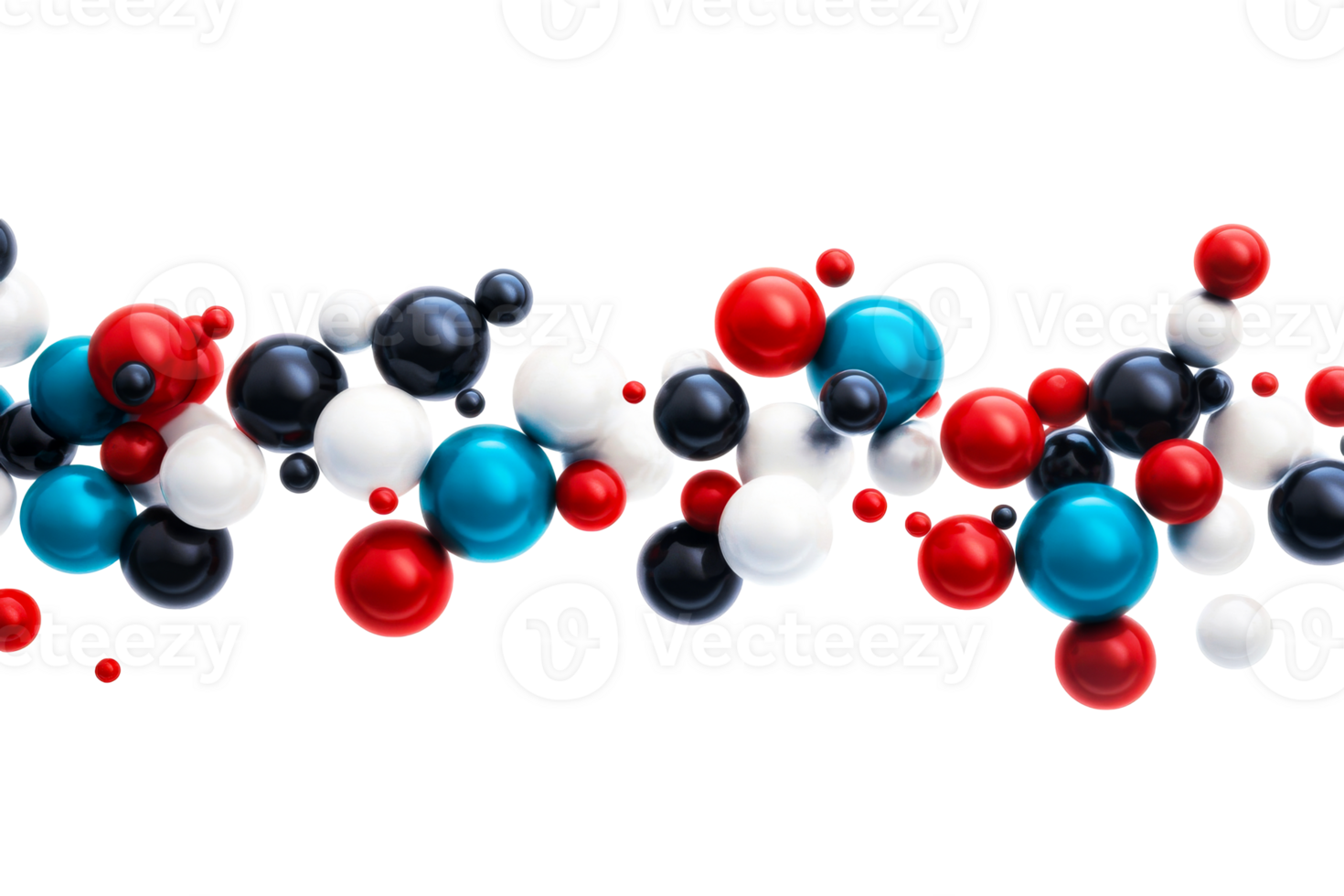 Colorful abstract molecular structure with a transparent background png