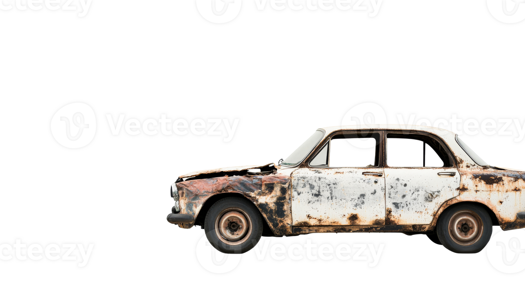 Wrecked Oldtimer, Rust Bucket, Abandoned Auto, Vintage, cut out transparent png