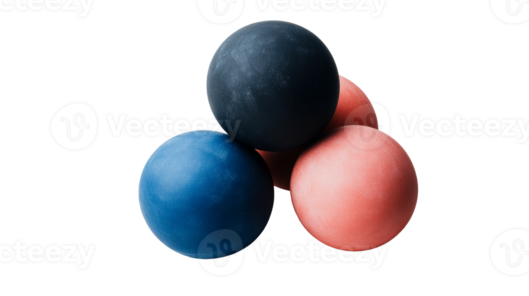 Colorful Eggs Stacked on Top of Each Other, cut out transparent png